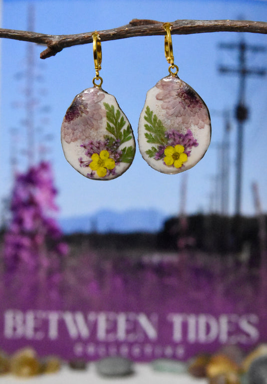 Elk Antler Floral Earrings